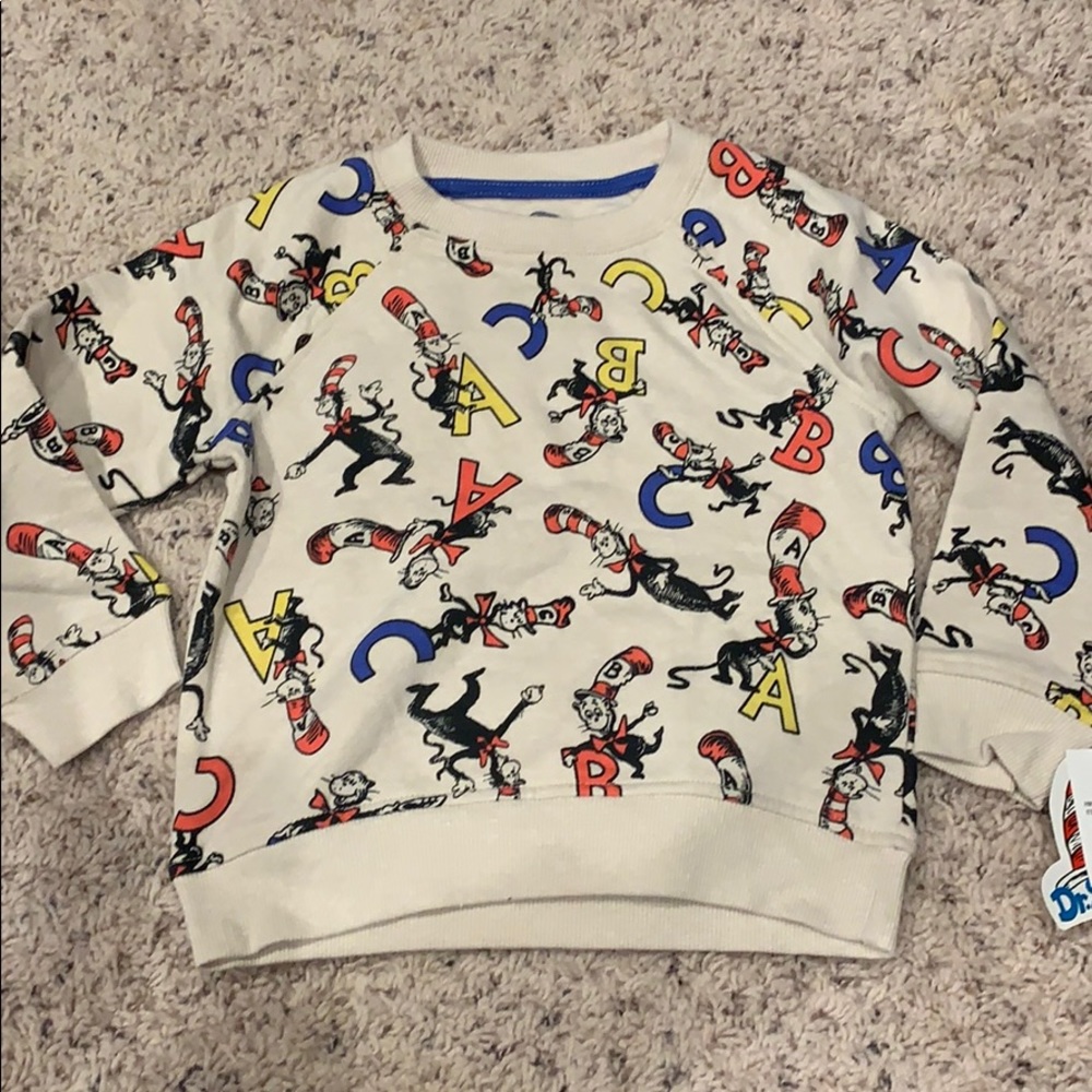 2/$15.  Dr. Seuss sweatshirt 3T
